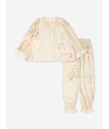 Amiki Children Girls Rose Print Grace Pyjamas Paris Déstockage Promo