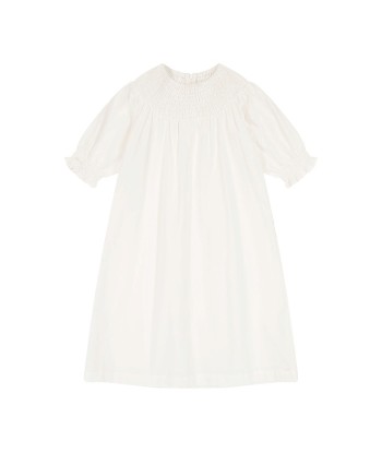 Linen Smocked Dress de pas cher