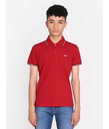 Emporio Armani Boys Logo Polo Shirt in Red france