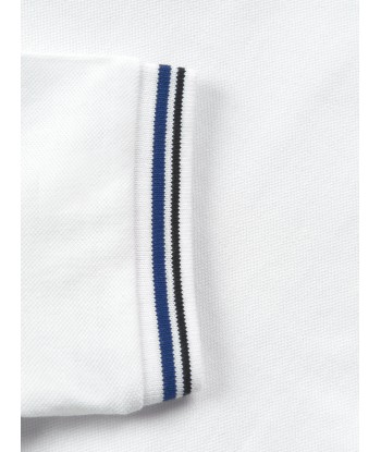 Emporio Armani Boys Logo Polo Shirt In White rembourrage situé sous