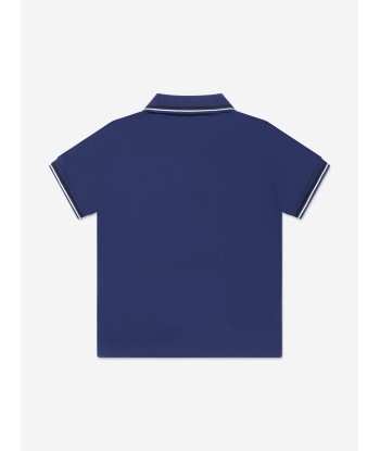 Emporio Armani Boys Logo Polo Shirt In Blue à prix réduit toute l'année