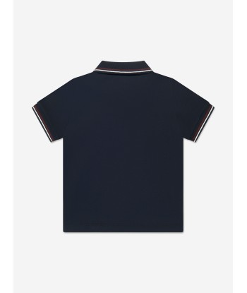 Emporio Armani Baby Boys Logo Polo Shirt in Navy En savoir plus