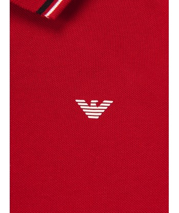 Emporio Armani Boys Logo Polo Shirt in Red france