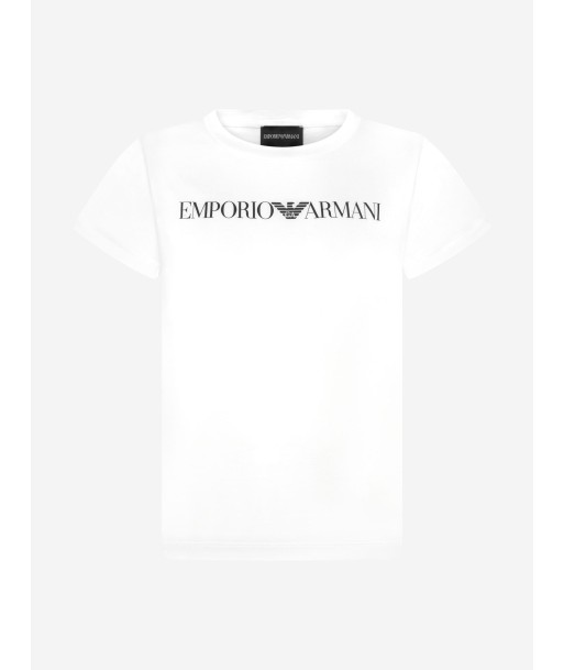 Emporio Armani Boys Logo T-Shirt in White acheter