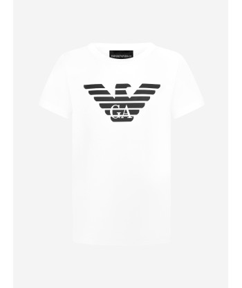 Emporio Armani Boys Pima Cotton Logo T-Shirt Véritable concentré