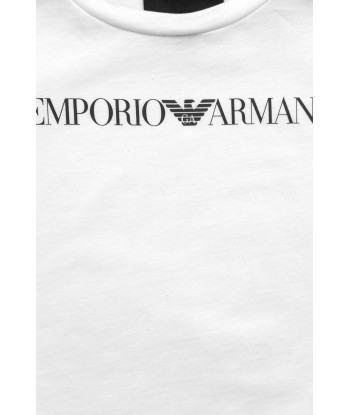 Emporio Armani Boys Logo T-Shirt in White acheter