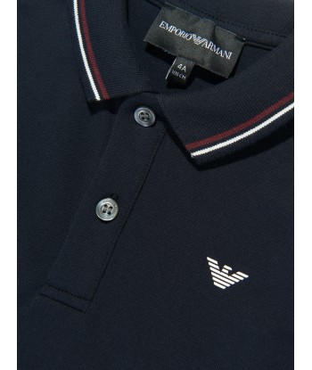 Emporio Armani Baby Boys Logo Polo Shirt in Navy En savoir plus