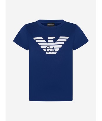 Emporio Armani Boys Pima Cotton Logo T-Shirt Amélioration de cerveau avec