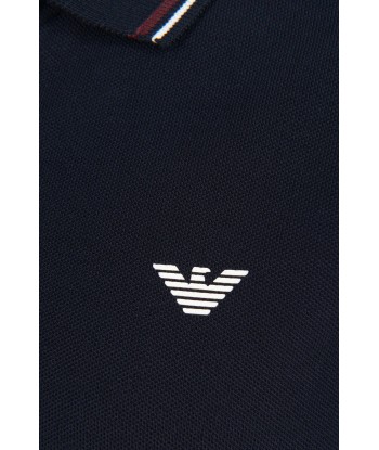 Emporio Armani Baby Boys Logo Polo Shirt in Navy En savoir plus