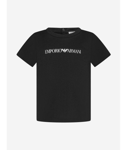 Emporio Armani Baby Boys Logo T-Shirt in Navy pas cher 