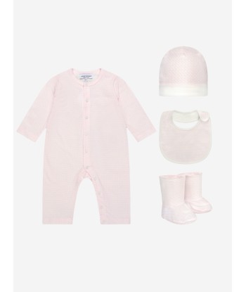 Emporio Armani Baby Girls Cotton Romper Gift Set (4 Piece) outlet