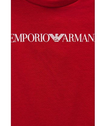 Emporio Armani Baby Boys Logo T-Shirt in Red la livraison gratuite