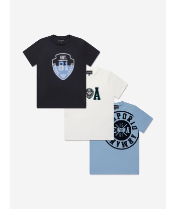 Emporio Armani Boys Pack Of 3 T-Shirt Set à prix réduit toute l'année