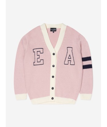 Emporio Armani Girls Wool Knitted Logo Varsity Cardigan Comment ça marche