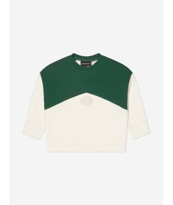 Emporio Armani Boys Colourblock Logo Sweatshirt Comparez et commandez 