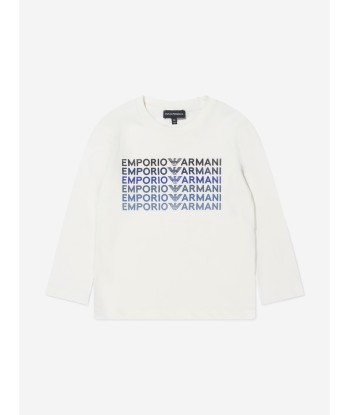 Emporio Armani Boys Long Sleeve Logo Print T-Shirt Comment ça marche