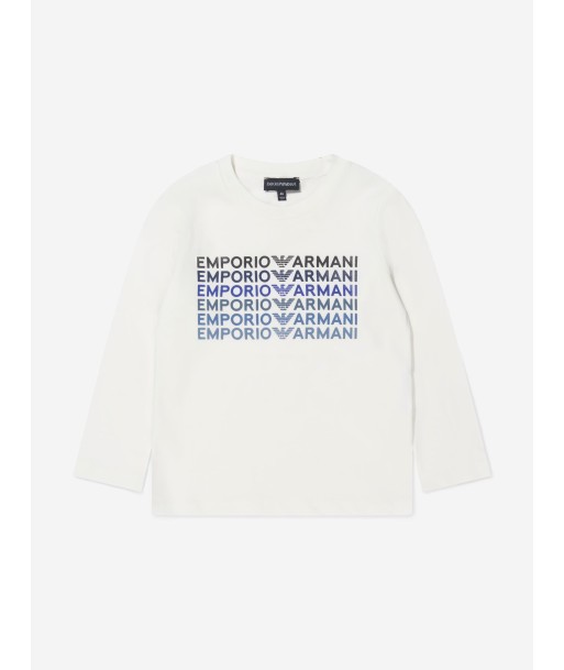 Emporio Armani Boys Long Sleeve Logo Print T-Shirt Comment ça marche