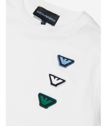 Emporio Armani Boys Triple Logo T-Shirt basket pas cher