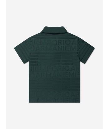 Emporio Armani Boys Embossed Logo Polo Shirt 50-70% off 