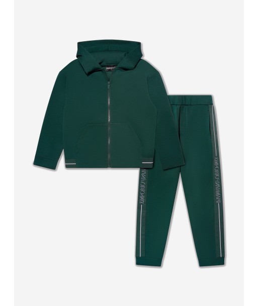 Emporio Armani Boys Logo Trim Zip Up Tracksuit Les êtres humains sont 