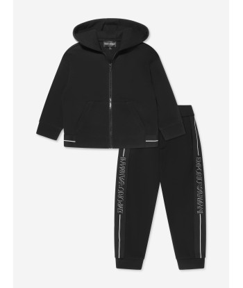 Emporio Armani Boys Logo Trim Zip Up Tracksuit pas chere