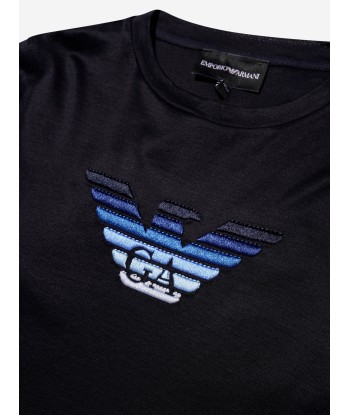 Emporio Armani Boys Long Sleeve Eagle Graphic T-Shirt de pas cher