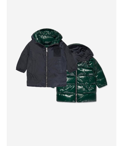 Emporio Armani Baby Boys Down Padded Reversible Coat livraison et retour toujours gratuits