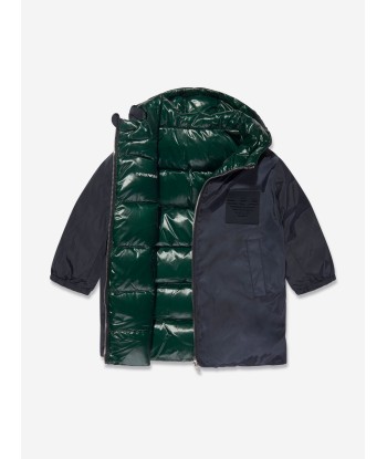 Emporio Armani Baby Boys Down Padded Reversible Coat livraison et retour toujours gratuits