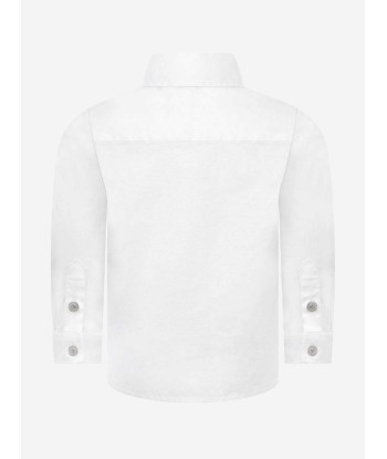 Emporio Armani Baby Boys Long Sleeve Shirt In White les ligaments