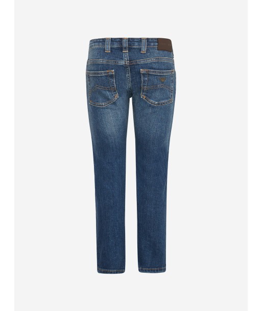 Emporio Armani Boys Cotton Denim Branded Jeans Amélioration de cerveau avec