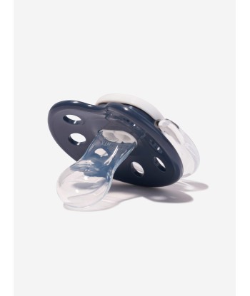 Emporio Armani Baby Dummy And Pacifier Set In Navy le des métaux précieux