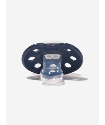 Emporio Armani Baby Dummy And Pacifier Set In Navy le des métaux précieux