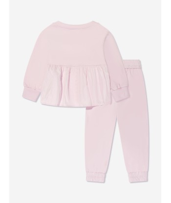 Emporio Armani Girls Tracksuit Set In Pink solde