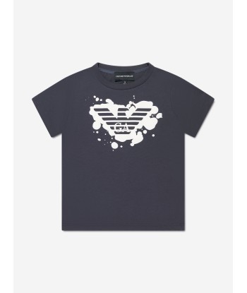 Emporio Armani Boys Logo T-Shirt Set (3 Pack) In Blue Le MVP de beaucoup