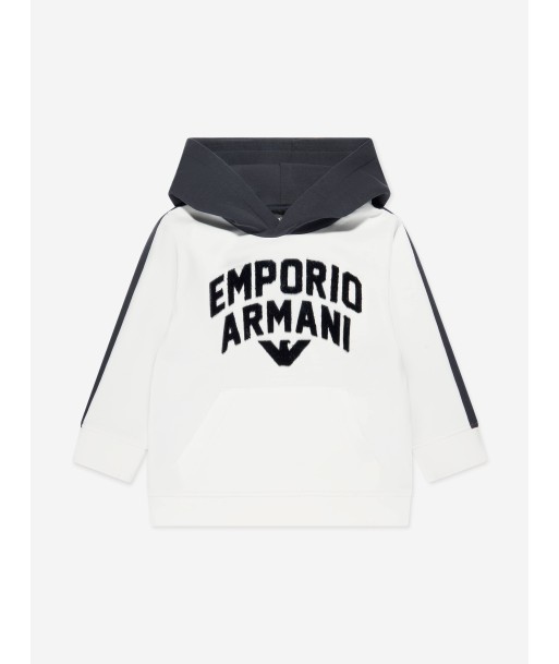 Emporio Armani Boys Colourblock Hoodie In Navy france