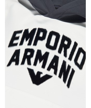 Emporio Armani Boys Colourblock Hoodie In Navy france