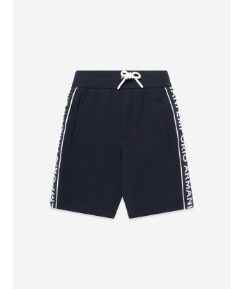 Emporio Armani Boys Logo Shorts In Navy la chaussure