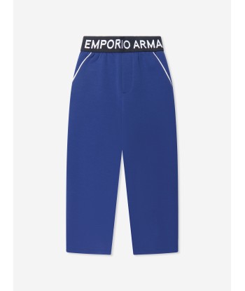 Emporio Armani Boys Logo Tape Tracksuit In Blue Les magasins à Paris