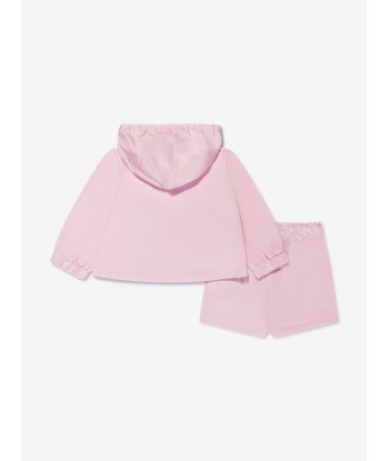 Emporio Armani Baby Girls Zip Up Hoodie And Shorts Set In Pink la chaussure