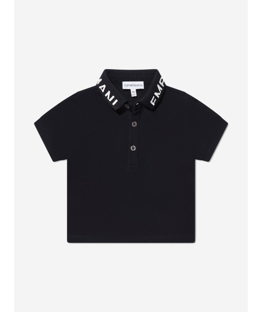 Emporio Armani Baby Boys Polo Shirt In Navy Dans la société mordern