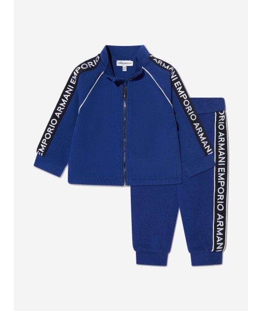 Emporio Armani Baby Boys Logo Tracksuit In Blue commande en ligne