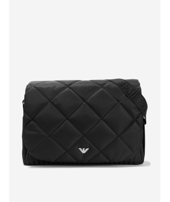 Emporio Armani Baby Quilted Changing Bag In Black la colonne vertébrale