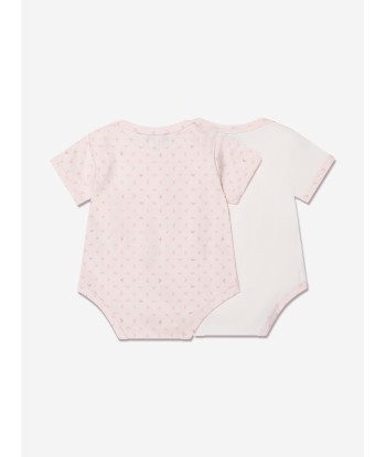 Emporio Armani Baby Girls Bodysuit Gift Set (2 Piece) In Pink rembourrage situé sous