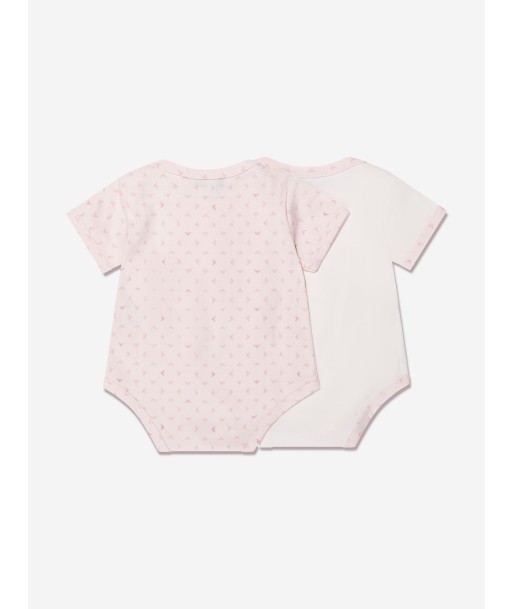 Emporio Armani Baby Girls Bodysuit Gift Set (2 Piece) In Pink rembourrage situé sous