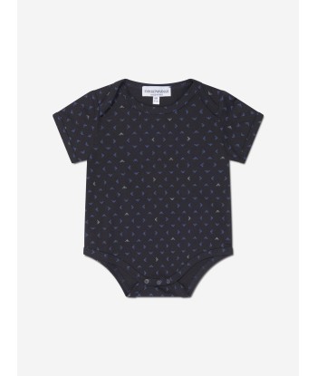 Emporio Armani Baby Boys Bodysuit Gift Set (2 Piece) In Navy français