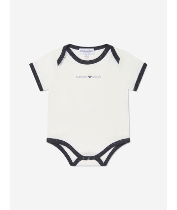 Emporio Armani Baby Boys Bodysuit Gift Set (2 Piece) In Navy français