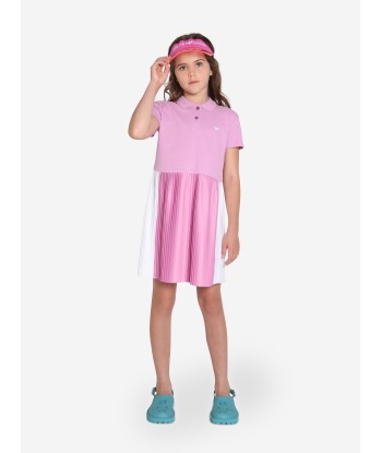 Emporio Armani Girls Pleated Dress In Pink à prix réduit toute l'année