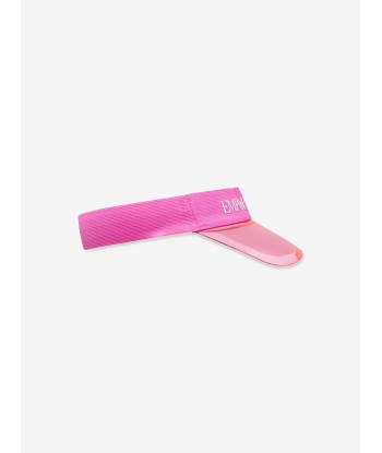 Emporio Armani Girls Logo Sun Visor In Pink des créatures d'habitude