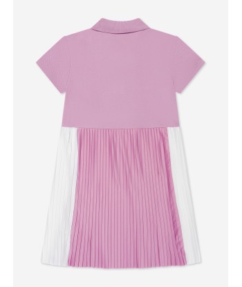 Emporio Armani Girls Pleated Dress In Pink à prix réduit toute l'année