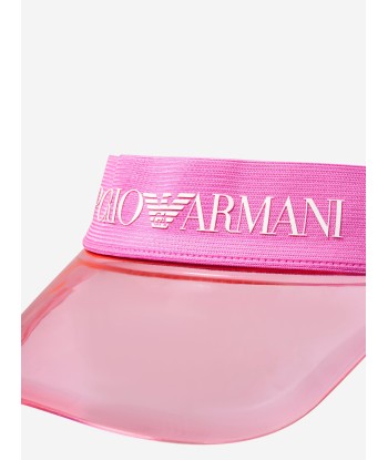 Emporio Armani Girls Logo Sun Visor In Pink des créatures d'habitude